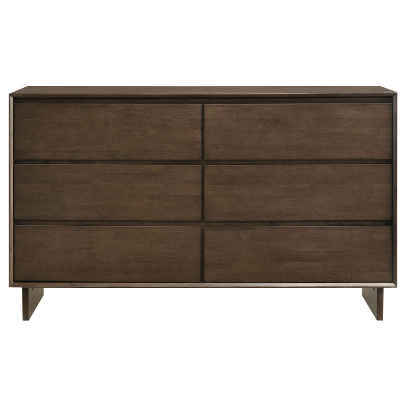 Hemlock - 6 Drawer Dresser Cabinet - Brown