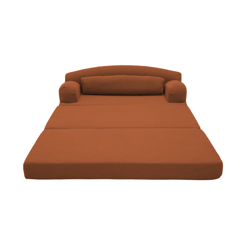 2 Seater Sofa Bed, Compact Foldable Floor Couch