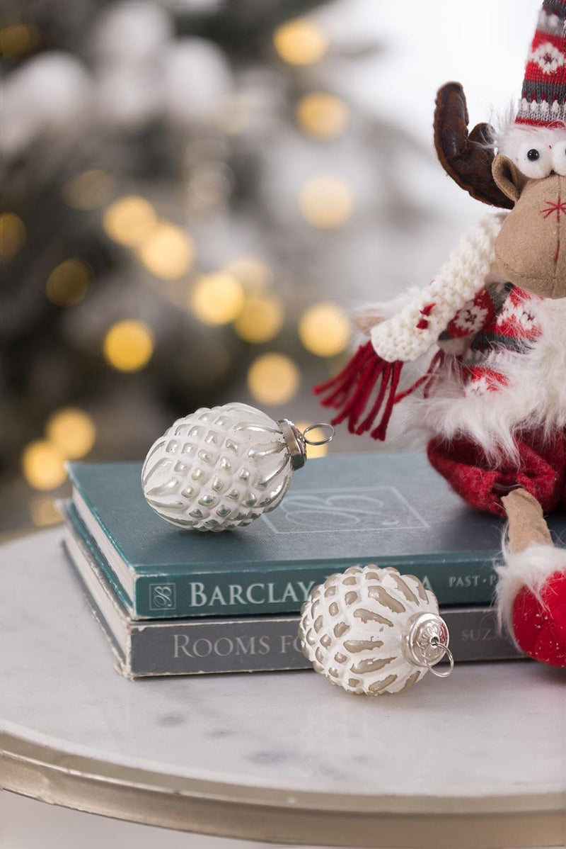 Glass Decorative Hanging Ball Christmas Tree Ornaments (Set of 12)