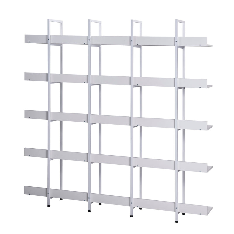 Vintage Industrial 5 Tier Open Bookcase