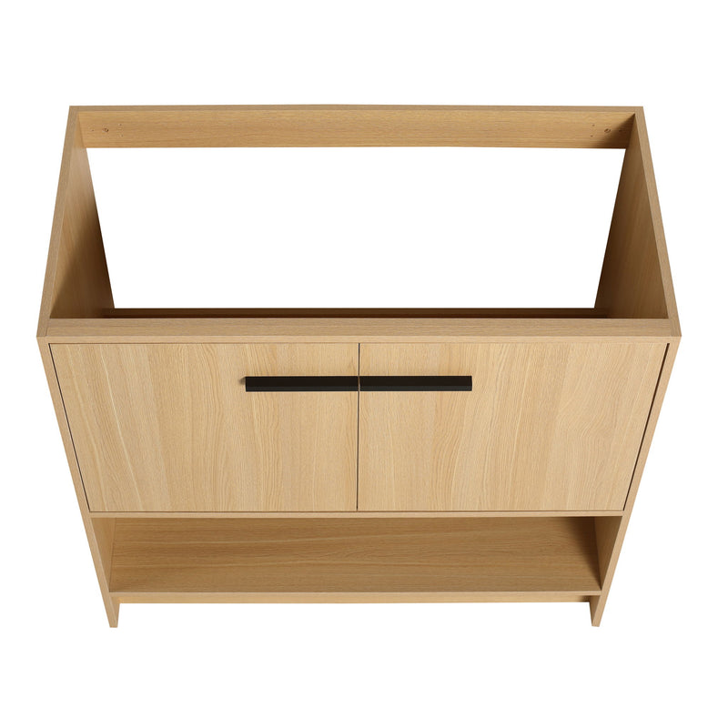 Modern Freestanding Bathroom Vanity With 2 Doors