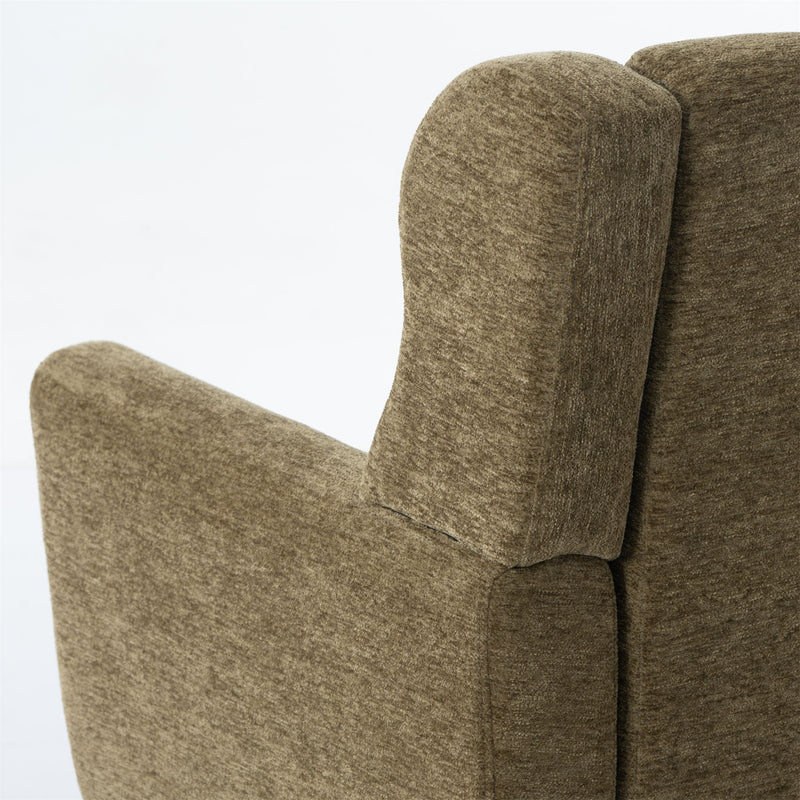 Modern Accent Chair, Arm Chairs For Living Room, Upholstered Mordern Armchair, Comfy Soft Padded Lounge Chair In Small Space, Bedroom, With Pillow, Solid Wood Leg