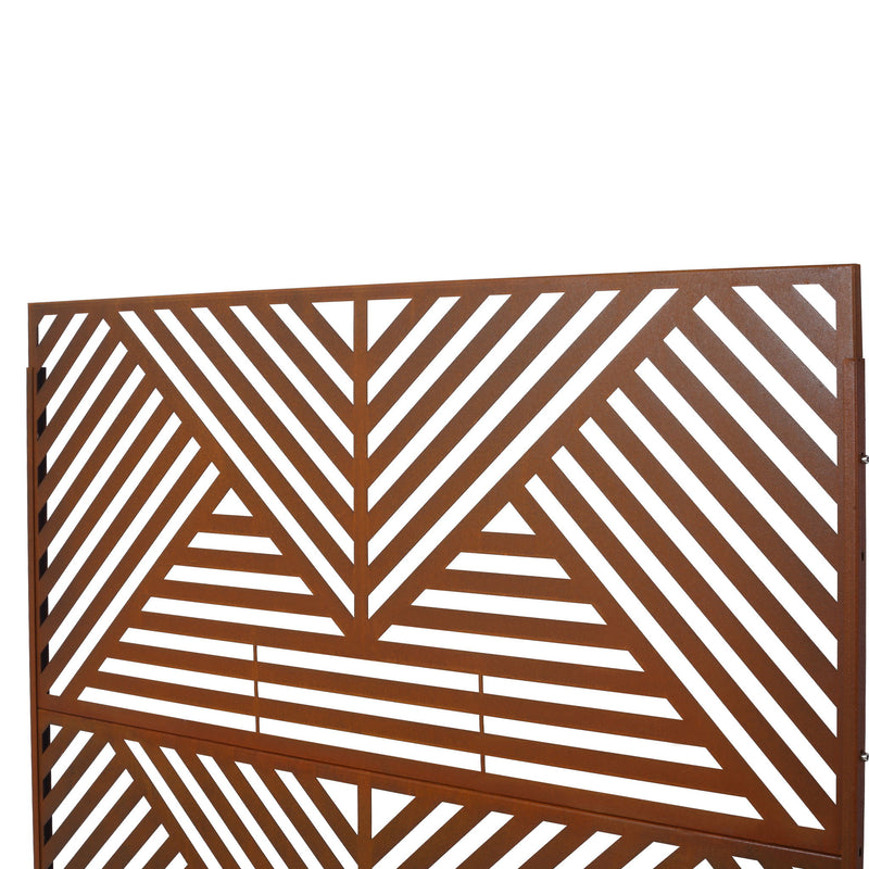 Freestanding Outdoor & Indoor Freestanding Metal Privacy Screen