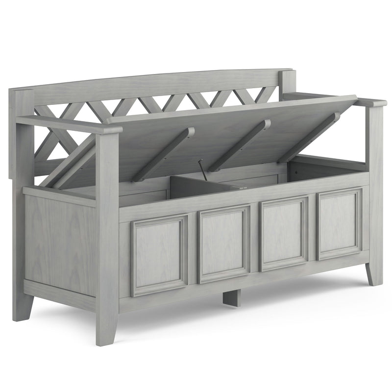 Amherst - Entryway Storage Bench - Gray