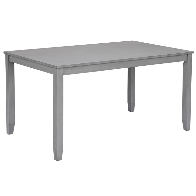 Kitchen Dining Set, Rectangular Dining Table With Upholstered Chairs