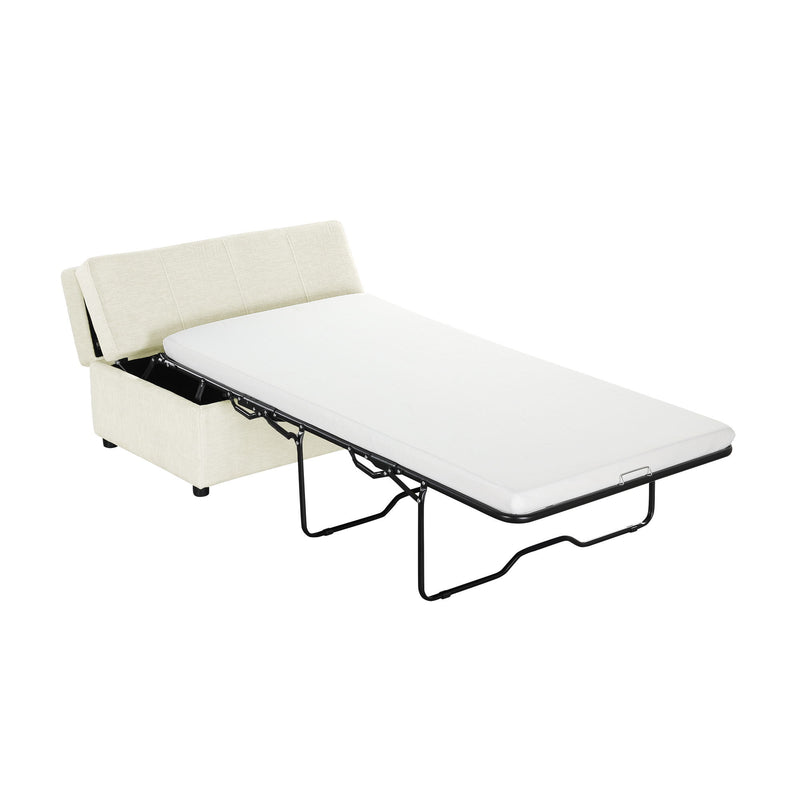 Twin Size Folding Ottoman Sleeper Bed With Mattress Convertible Guest Bed