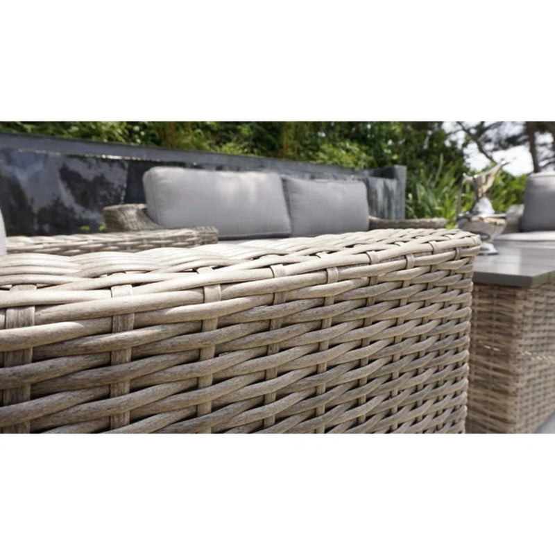 4 Person Sofa Seating Group With Cushions Perfect For Outdoor Gatherings - Gray / Gray Mix