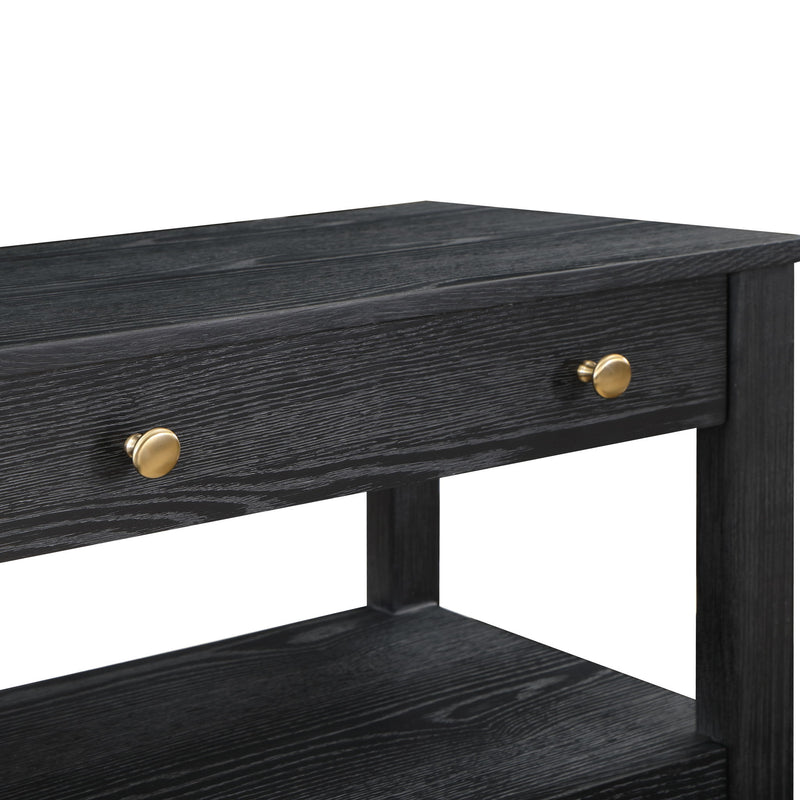 Danielle - 2 Drawer Nightstand - Black