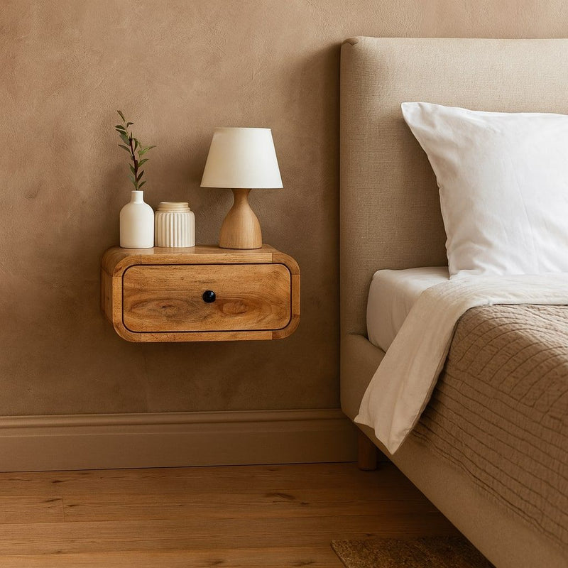 Avora - Wall Mounted 1 Drawer Nightstand