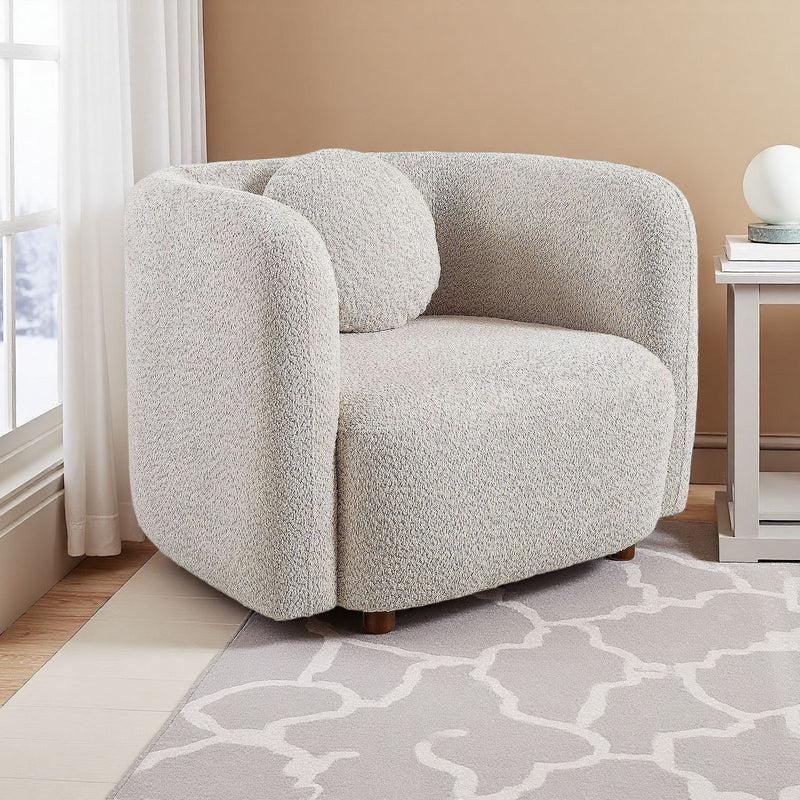 Japandi Style Accent Square Chair