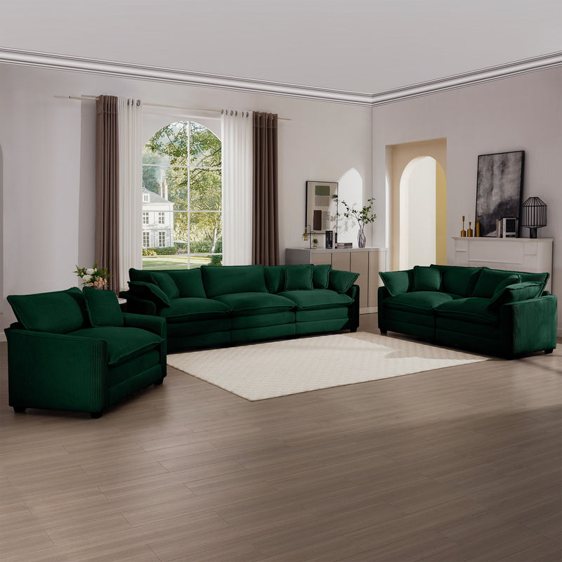 Elegant Oversized Sectional Sofa Set With Deep Seats And Flexible Layout