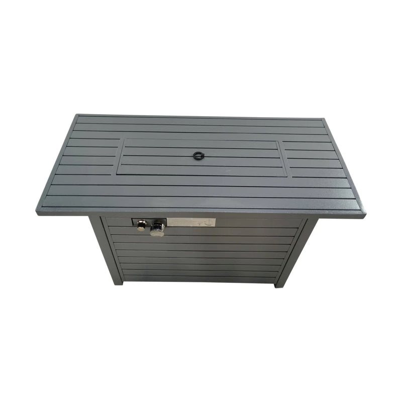 Propane Outdoor Fire Pit Table With Lid Versatile Fuel Options