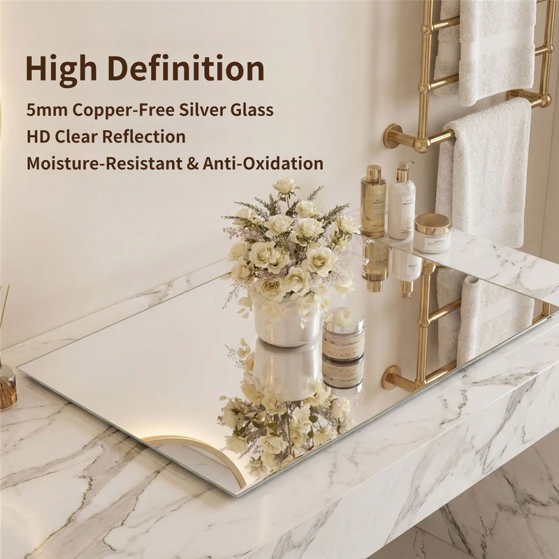 Modern Frameless Bathroom Vanity Mirror