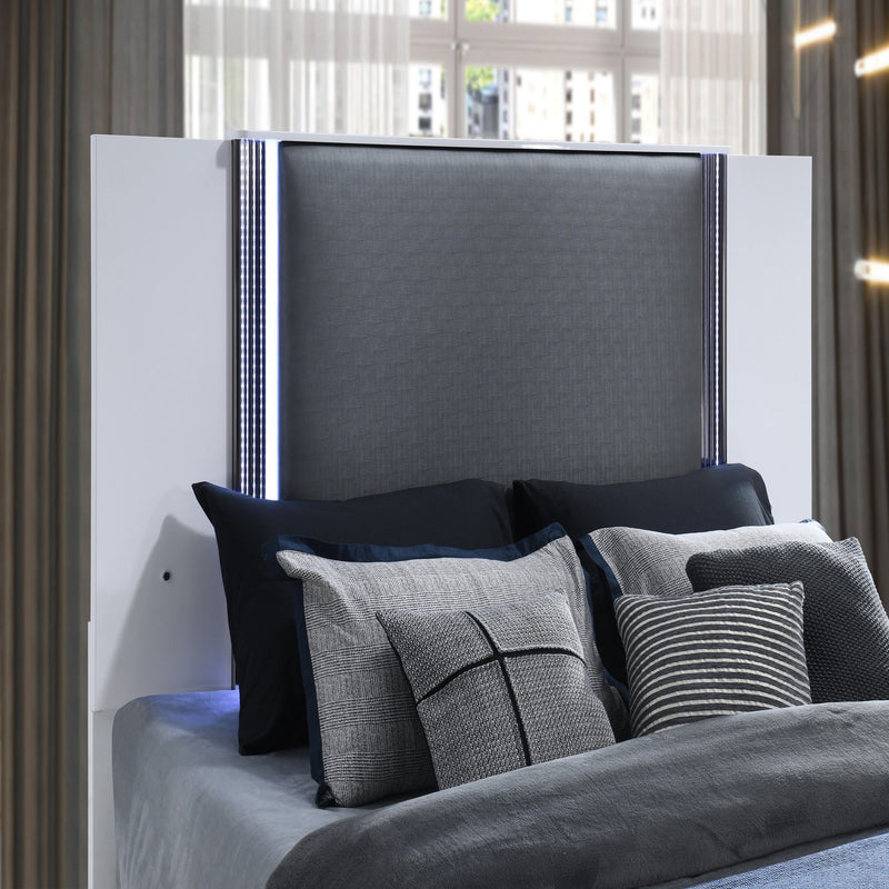 Moon - 5 Pieces Bedroom Set With LED Accent
