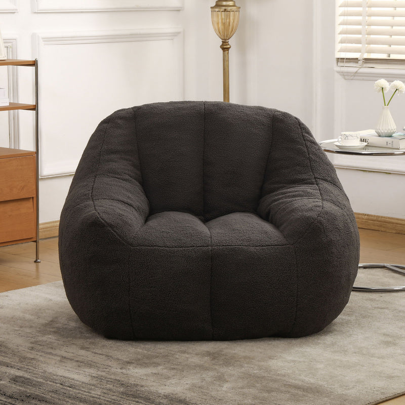 Comfy Bean Bag Chair With Memory Foam Filler, Tufted Soft