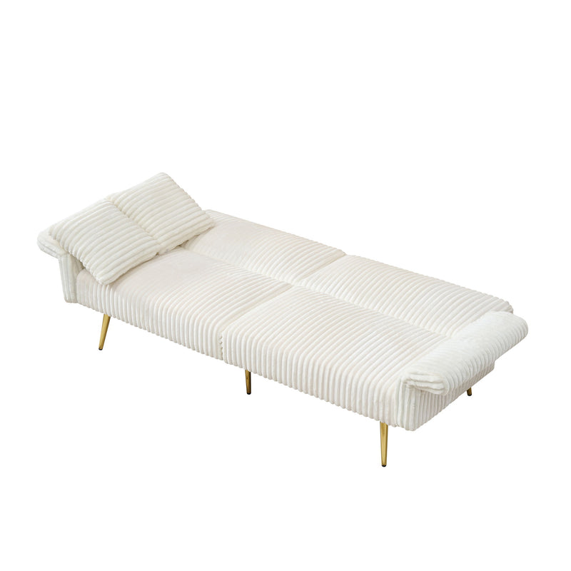 Luxury Foldable Double Sofa Bed With Folding Armrests