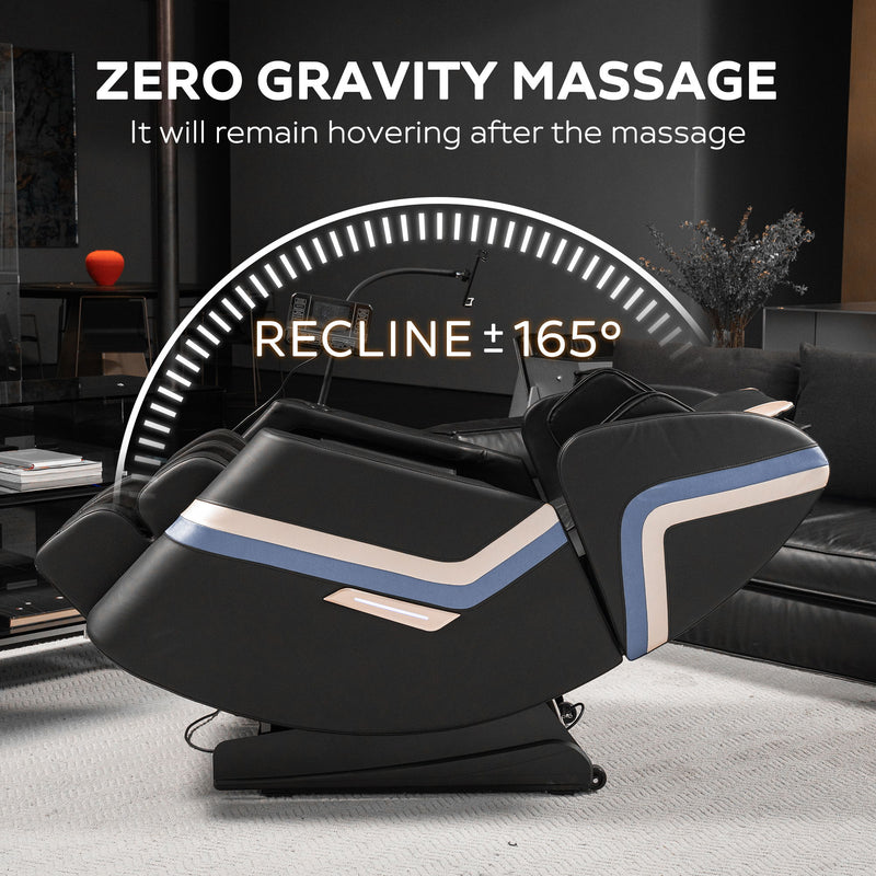 Massage Chair Recliner & Zero Gravity & Full Body Air Pressure - Black