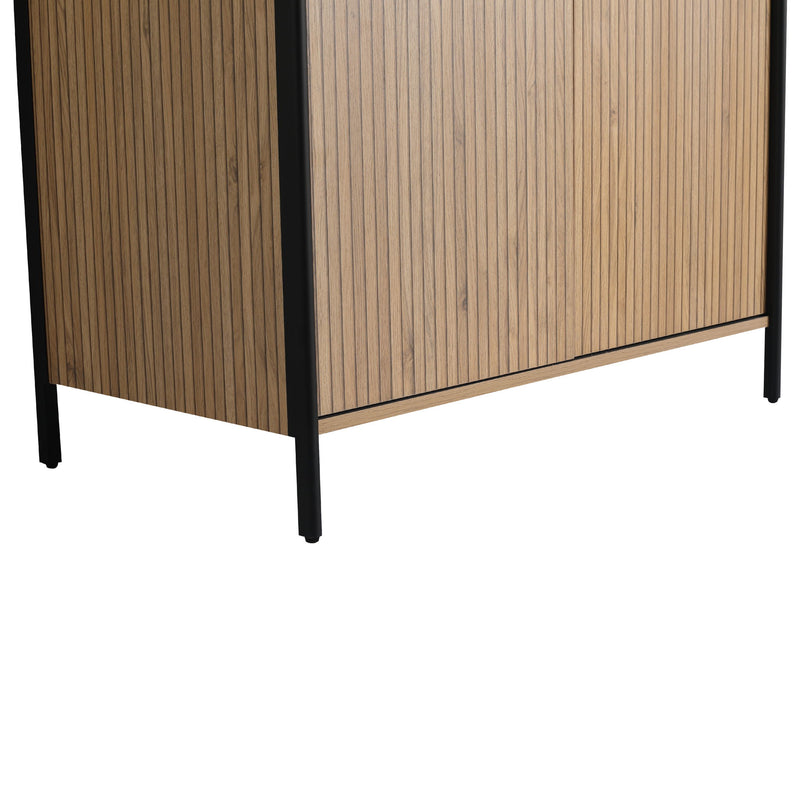 Contemporary Freestanding Bathroom Vanity With Adjustable Shelves