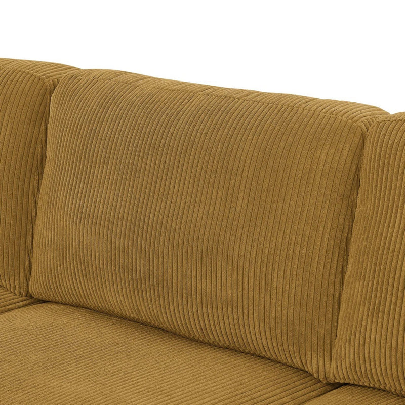 Upholstered Sectional With Toss Pillows