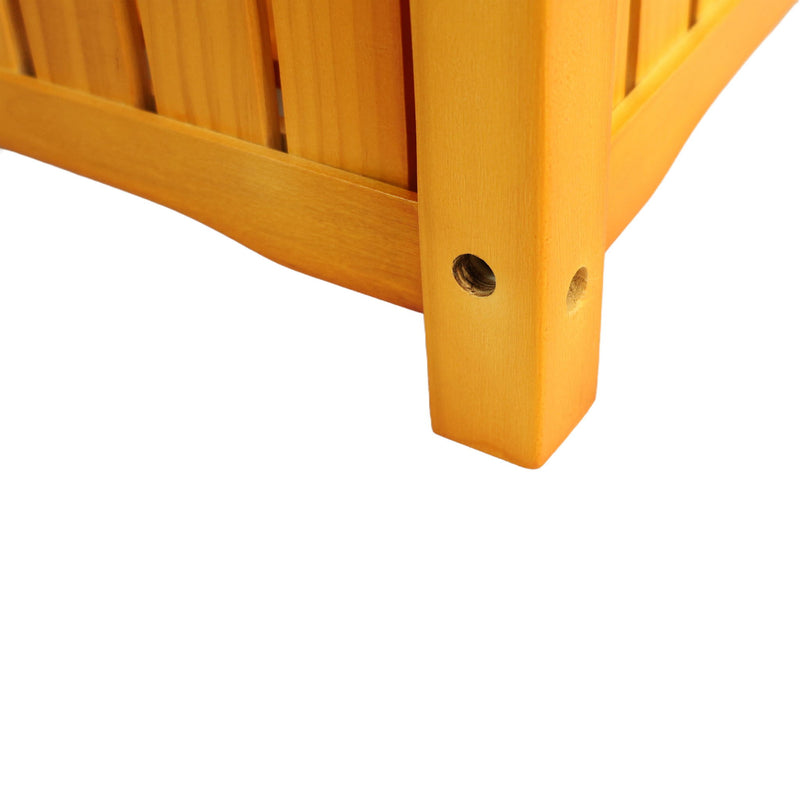 Square Outdoor Flower And Herb Pot - Teak