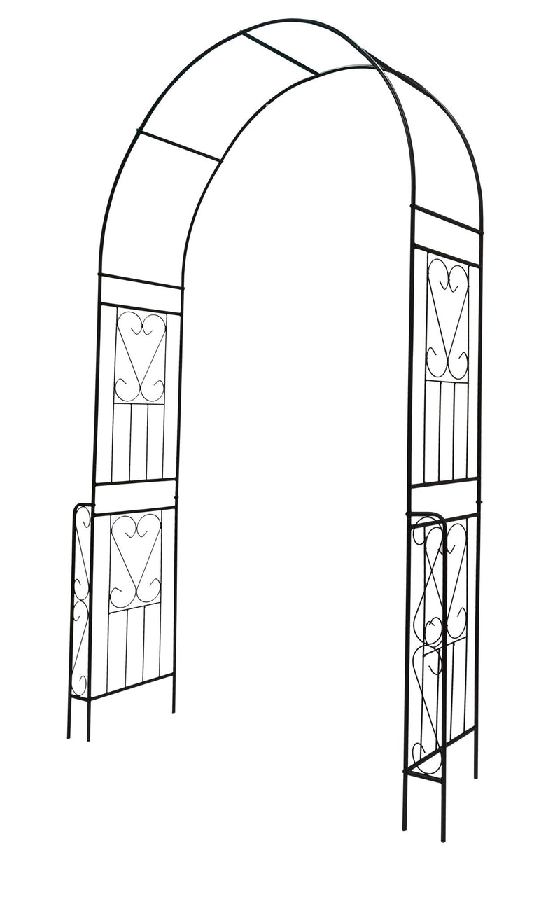 Metal Garden Arch Garden Arbor Trellis Climbing Plants Support Rose Arch Outdoor Arch