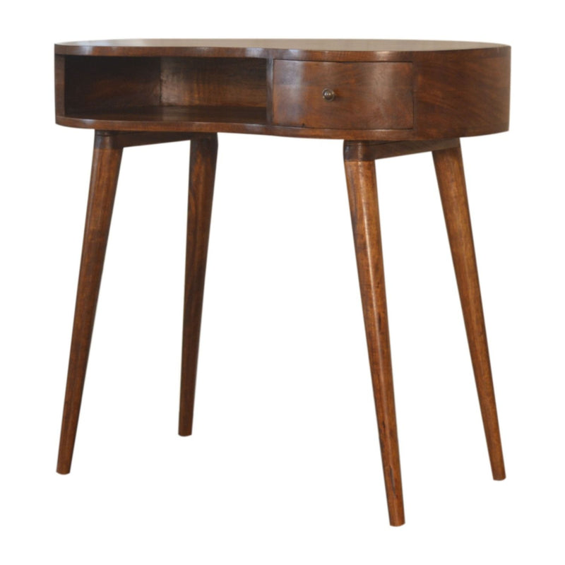 Rounded Writing Desk - Chestnut