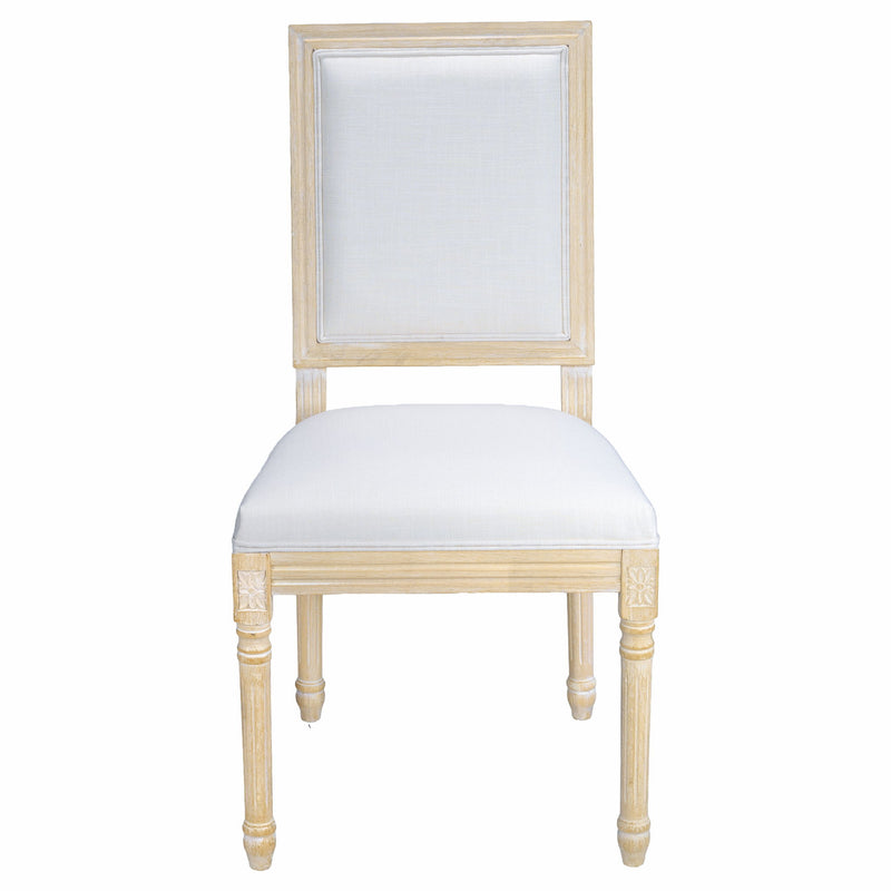 Dining Chairs With Upholstered Square Back (Set of 2)