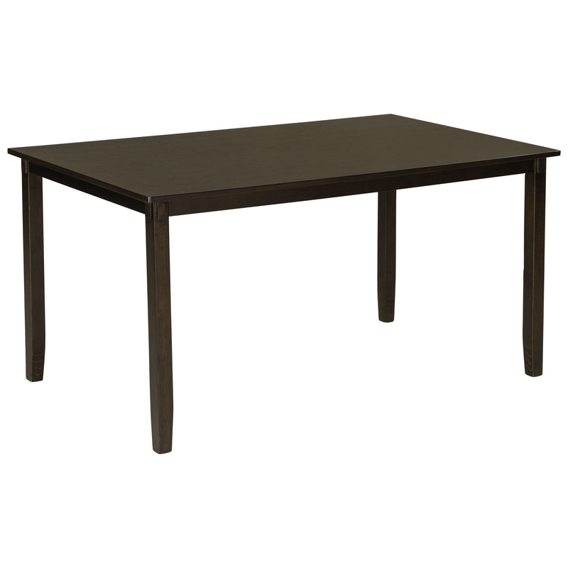 6 Piece Rectangular Dining Table Set With 4 Chairs And Bench
