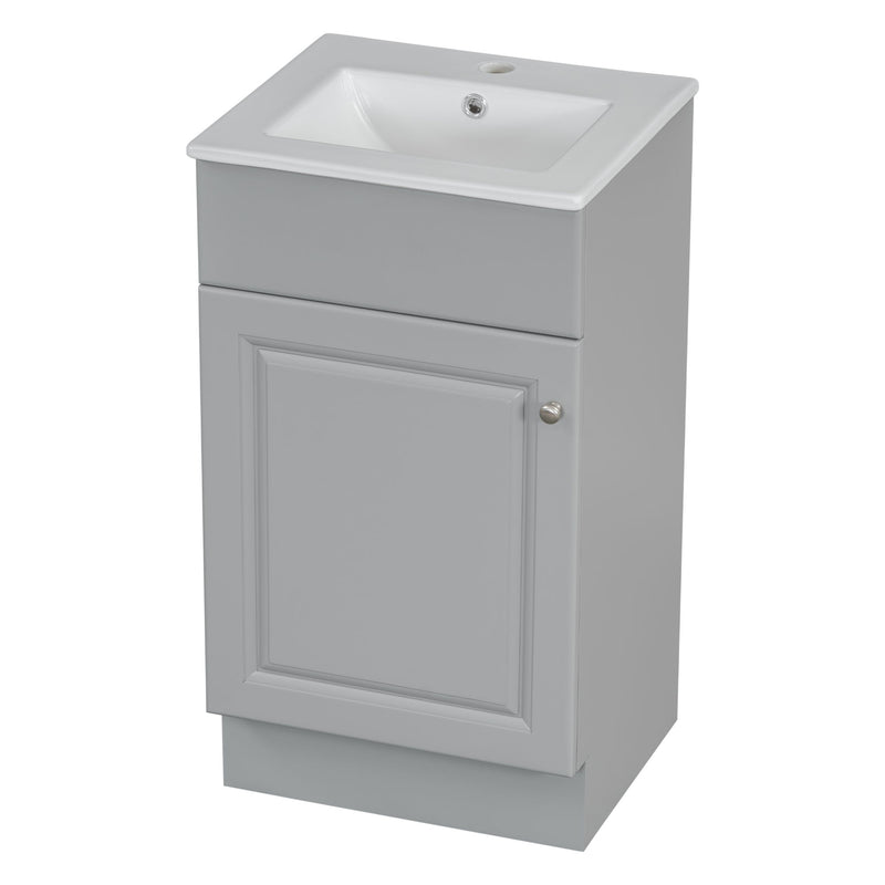 Bathroom Vanity With Sink, Cabinet With Adjustable Shelf