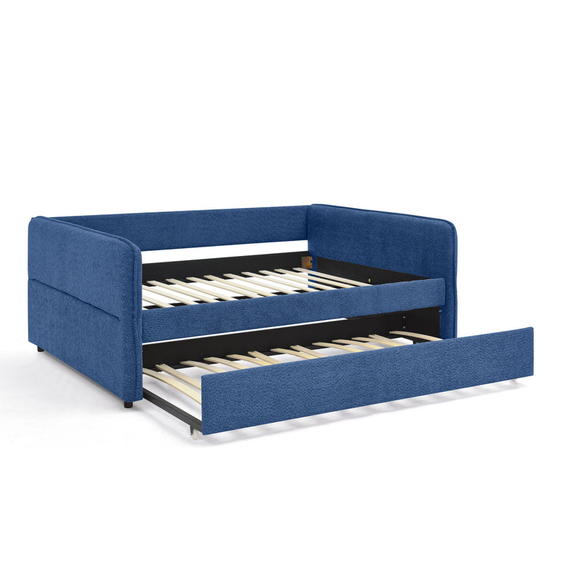 Upholstered Daybed With Pop Up Trundle