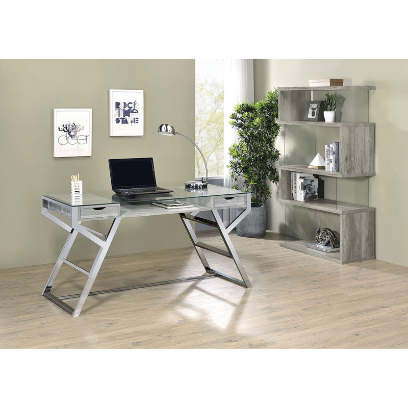 Elias - 4 Shelf Bookshelf With Zigzag Design