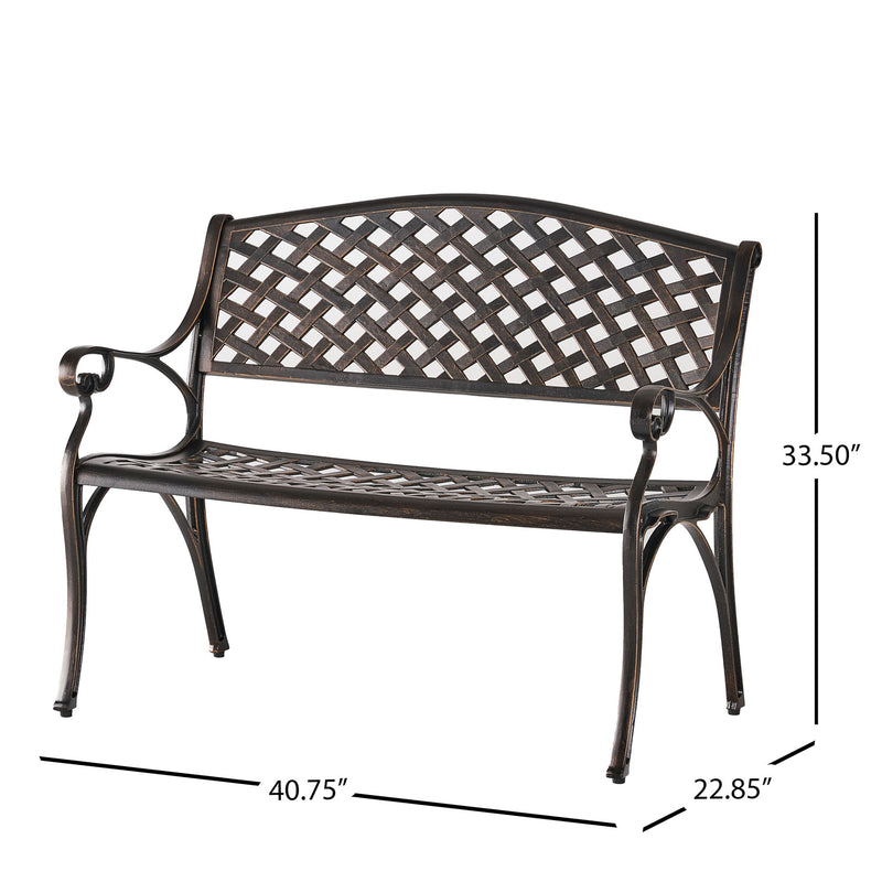 Spencer - Cast Bench - Copper