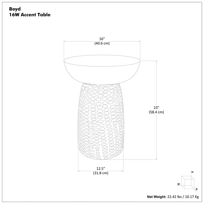 Boyd - Handcrafted Accent Table