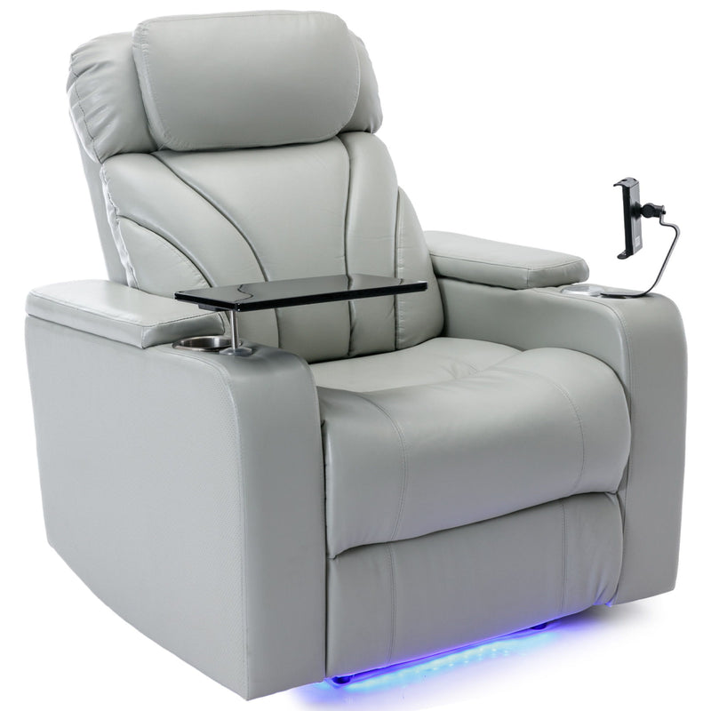 Power Motion Recliner Electric Power Recliner With USB Charging Port, Hidden Arm Storage, Convenient Cup Holder And tooth Speaker