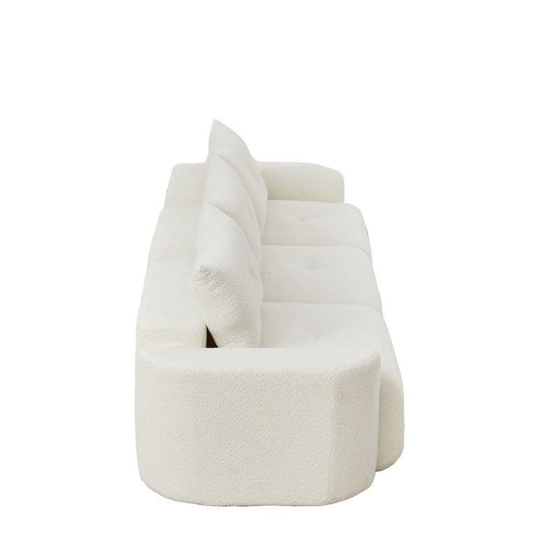 3 Seater With Thickened Armrests Sofa For Living Room