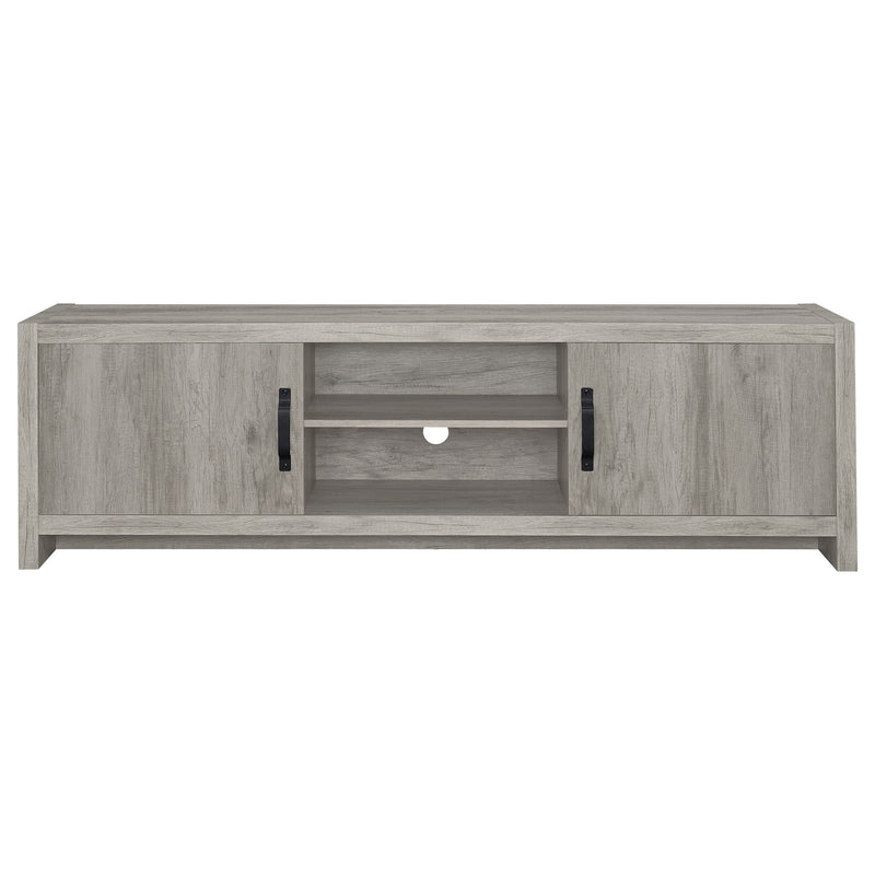 Conifer - TV Stand With Adjustable Shelves - Gray