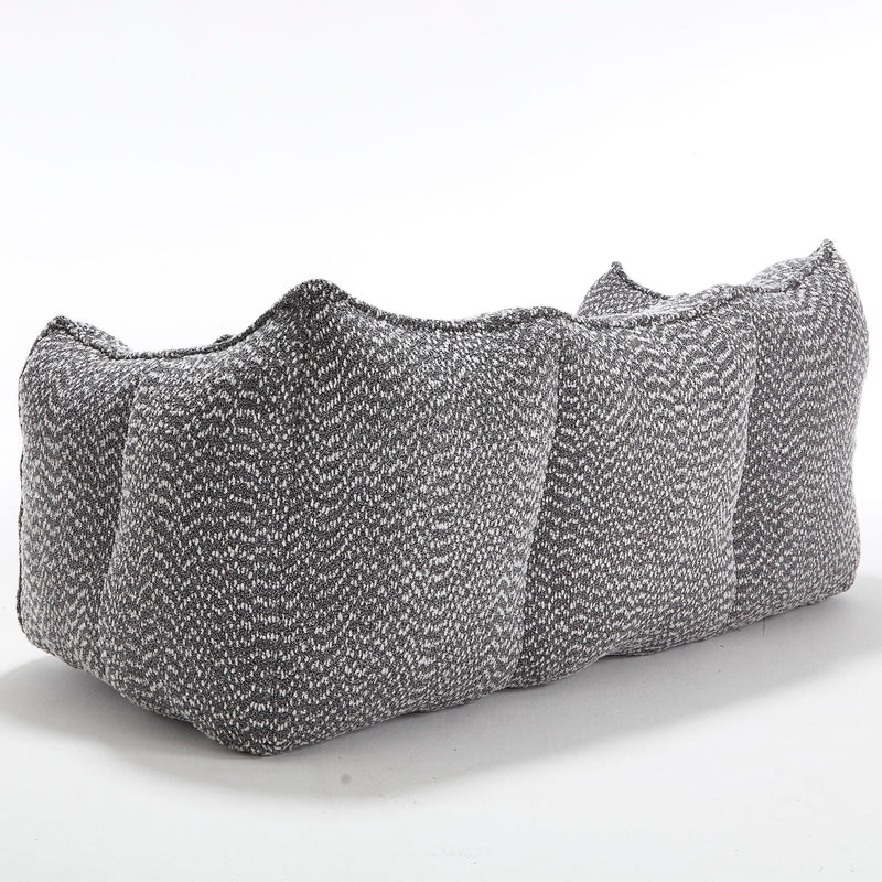 Comfortable Dual Beanbag Chair With High Resilience Foam Core For 2 People
