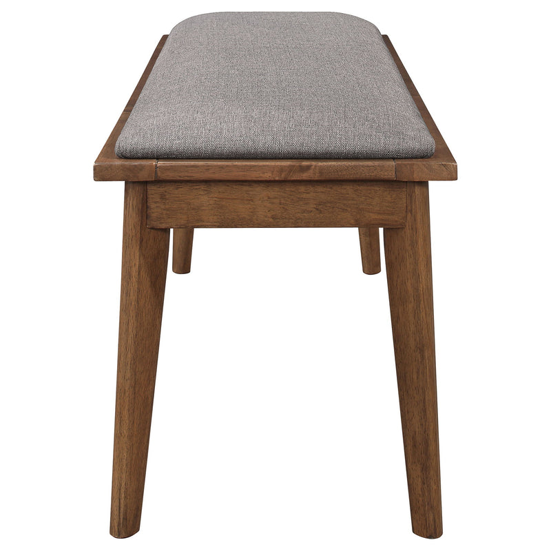Upholstered Dining Bench - Brown