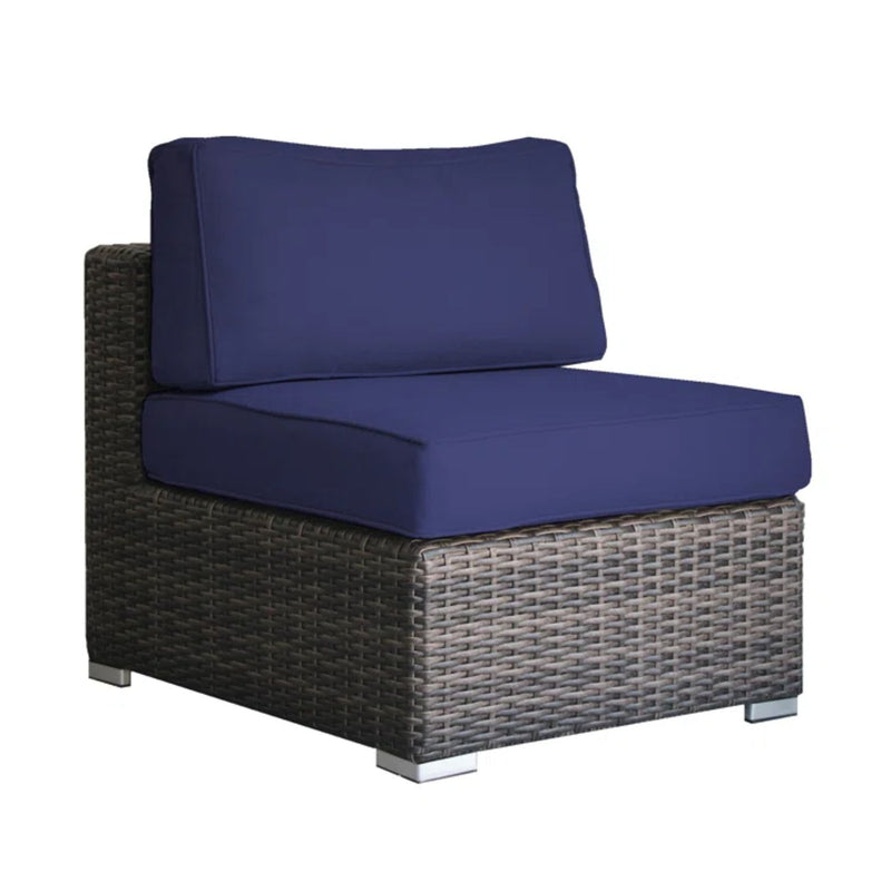 Elegant Outdoor Rattan Wicker 6 Person Seating Group With Cushions