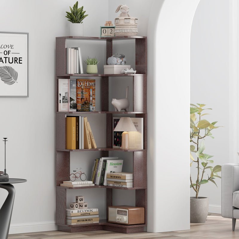 L-Shaped Corner Bookshelf