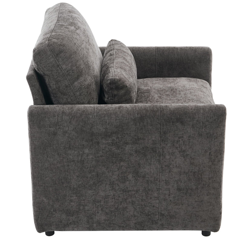 Cozy Upholstered Cushion Armchair For Living Room