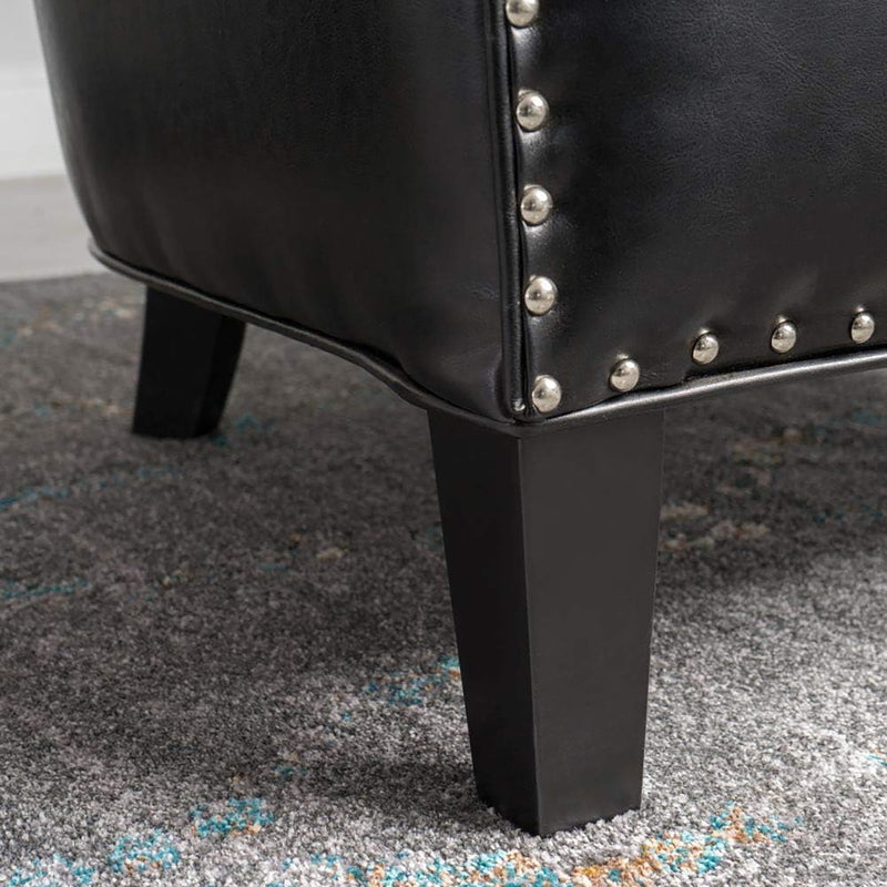 Enigmatica - Upholstered Club Chair With Nailhead Trim