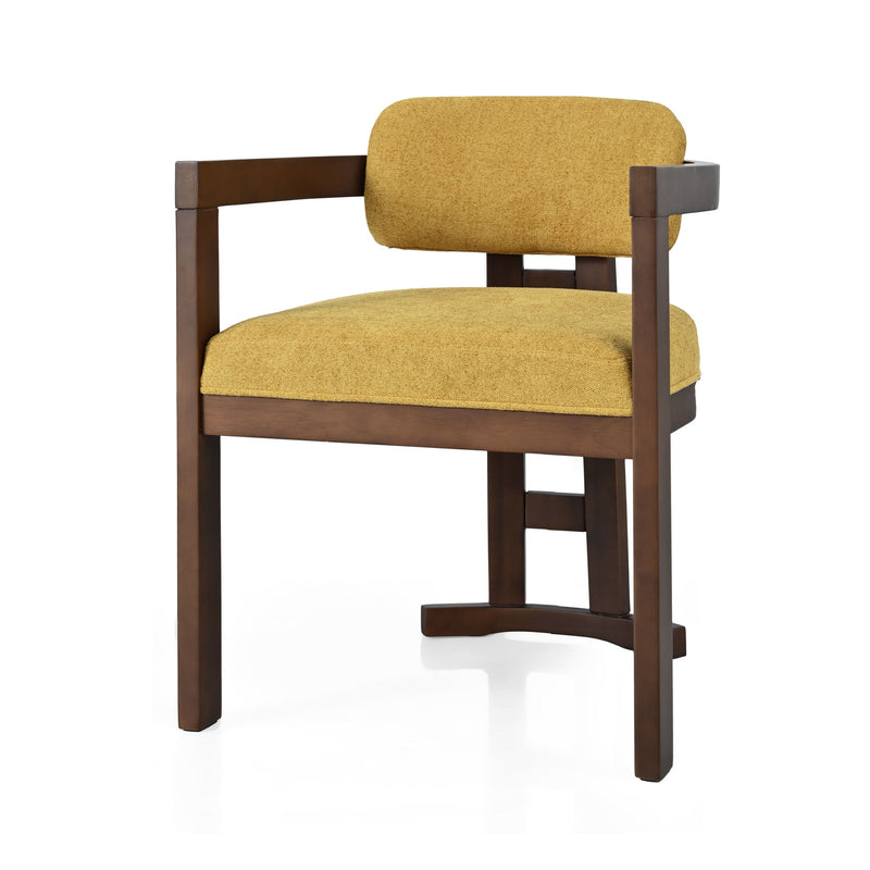 Stylish Indoor Upholstered Wood Dining Chair (Set of 2)