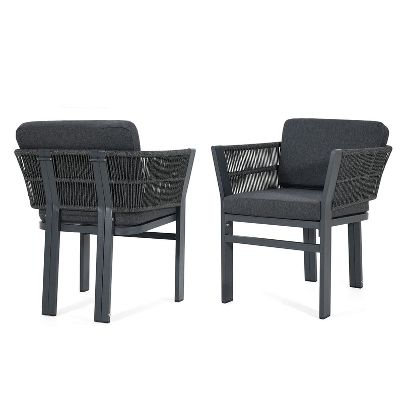 Outdoor Dining Chair, All-Weather Patio Seating For Backyard (Set of 2)