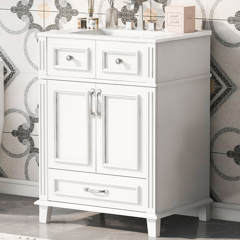 Bathroom Vanity With Sink, Storage Cabinet