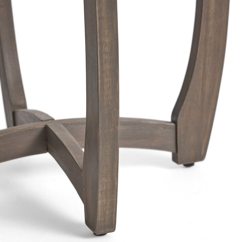 Hermosa - Rustic Circular Bistro Table - Gray