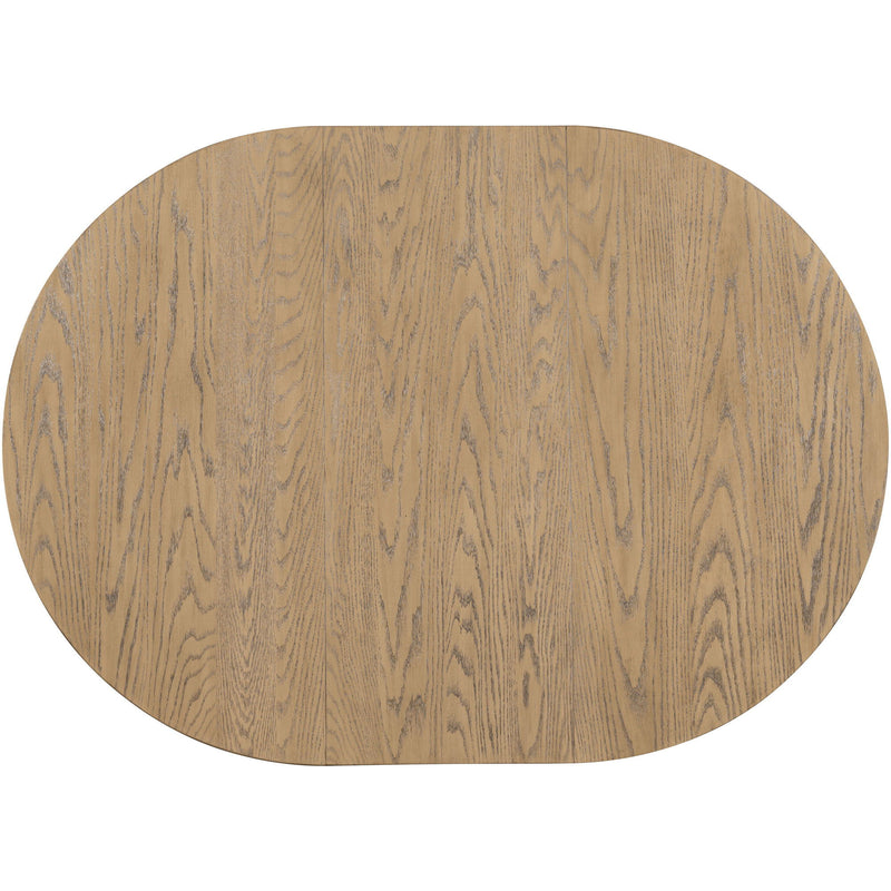 Round Extendable Dining Table Set With 4 Upholstered Chairs