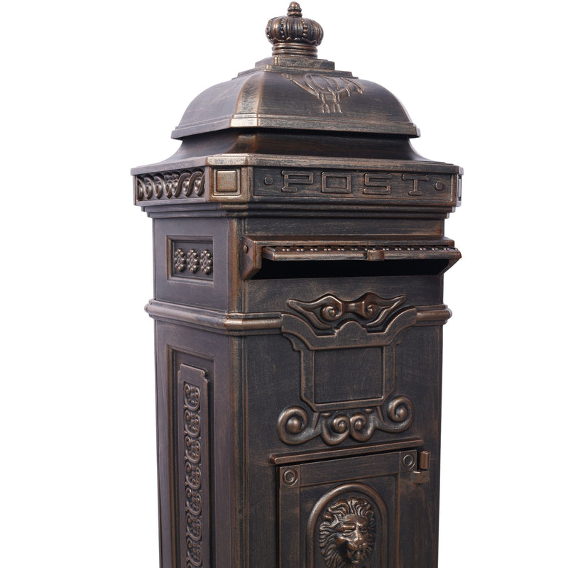 Mailboxs Residential Large-Capacity Letter Box, Rainproof Postbox Statue