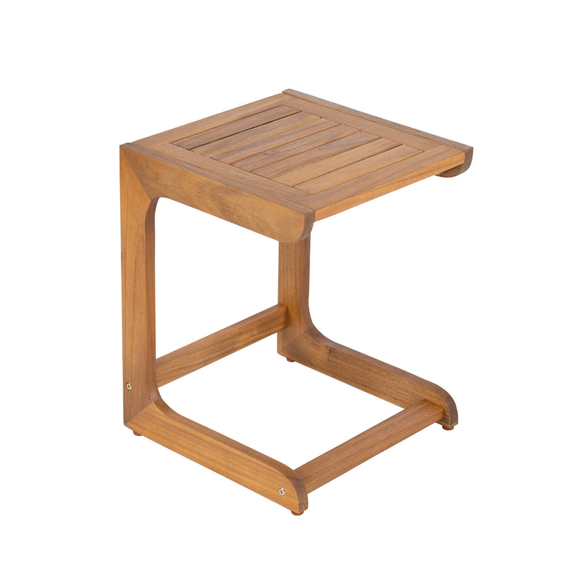 Ashwell - Acacia Wood Side Table - Teak