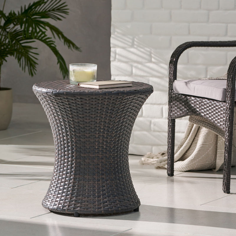 Thrive - Hourglass Rattan Table With No Glass Top